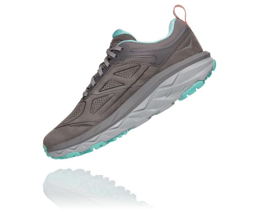 Hoka Australia One One Challenger Low GORE-TEX - Womens Trail Shoes Grey - KUMPG-6803